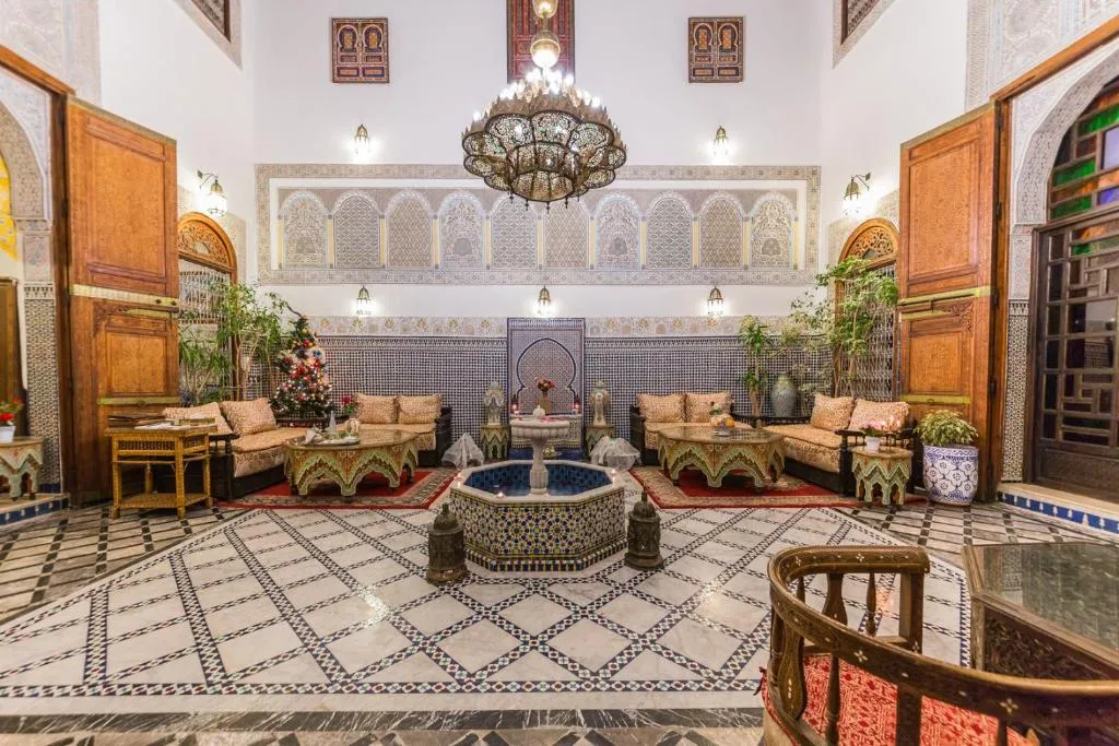 Dining in a Traditional Riad – Fes Morocco Guide Lunch in a traditional riad in Fes Morocco