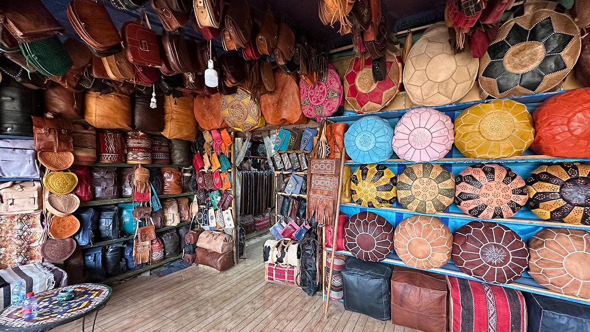 Fez Medina Souks textile